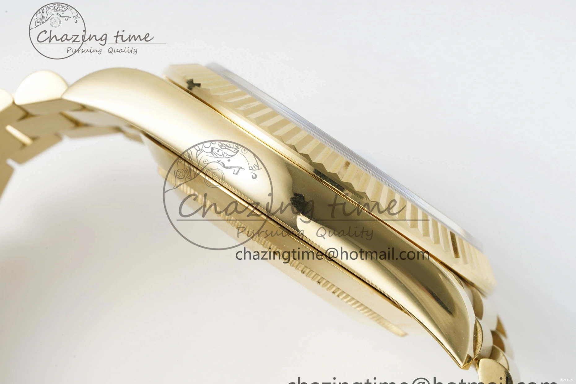 MiroTime 1229 Day Date 40 228238 YG JDF 1:1 Best Edition Green Dial on YG Bracelet VR EyeCatching 2245